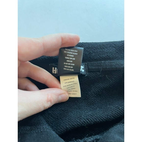 Hot Topic Hoodie Womens M Y2K Grunge Goth Emo Striped Chains Street Black Red - Picture 6 of 10